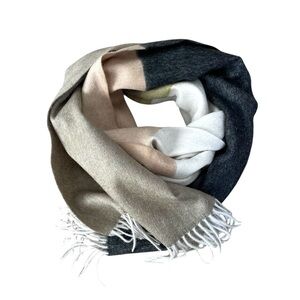 PART TWO Copenhagen Wool Cashmere Winter Colourblock Scarf